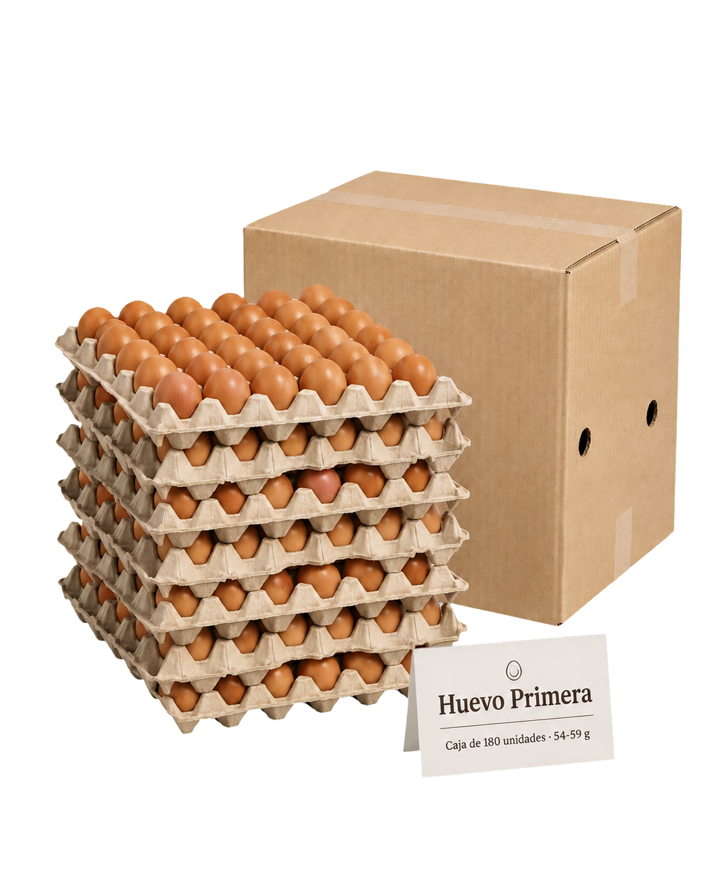 Huevos Primera — Caja de 180 unidades
