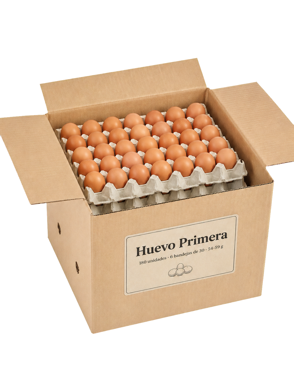 Huevos Primera — Caja de 180 unidades