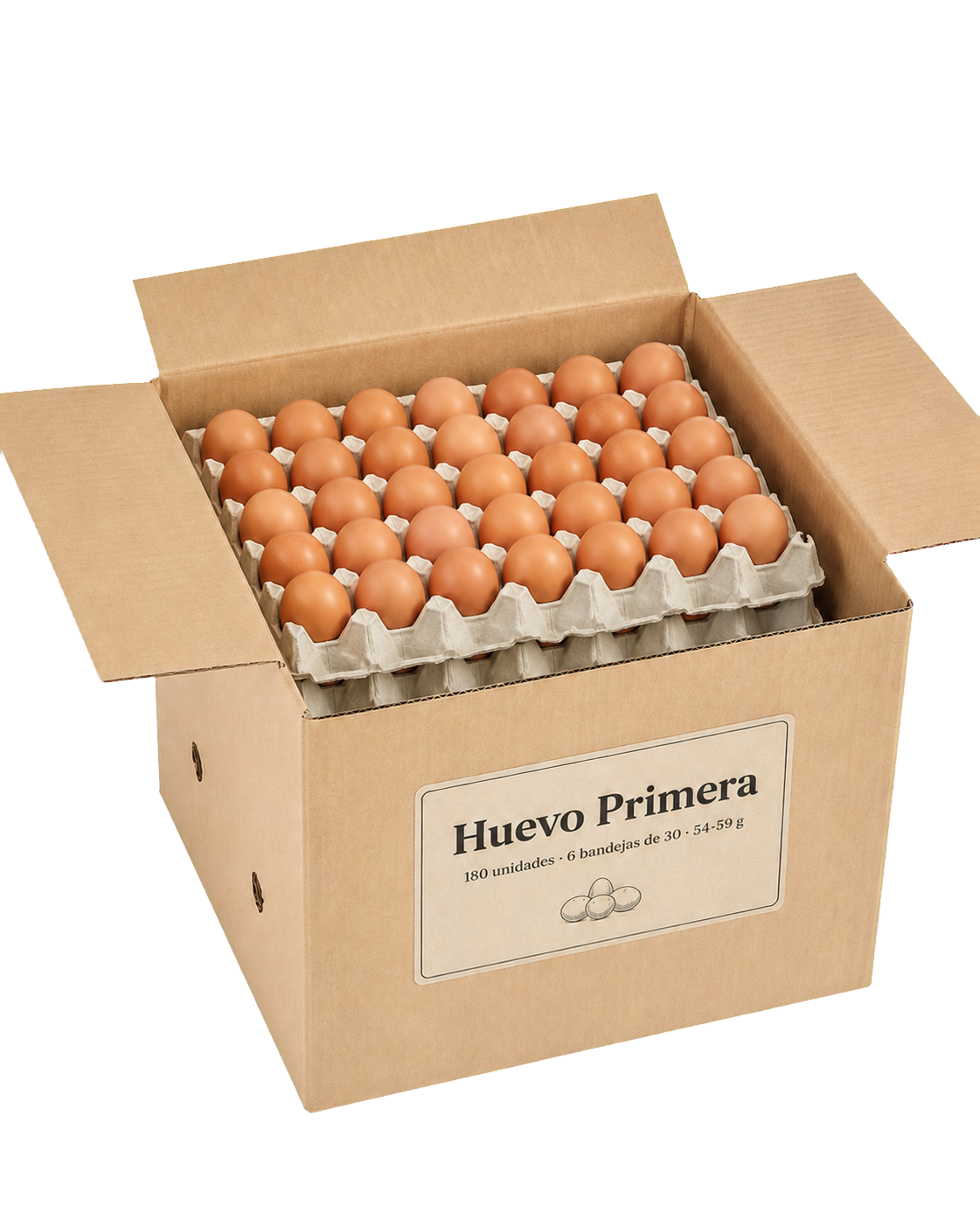 Huevos Primera — Caja de 180 unidades