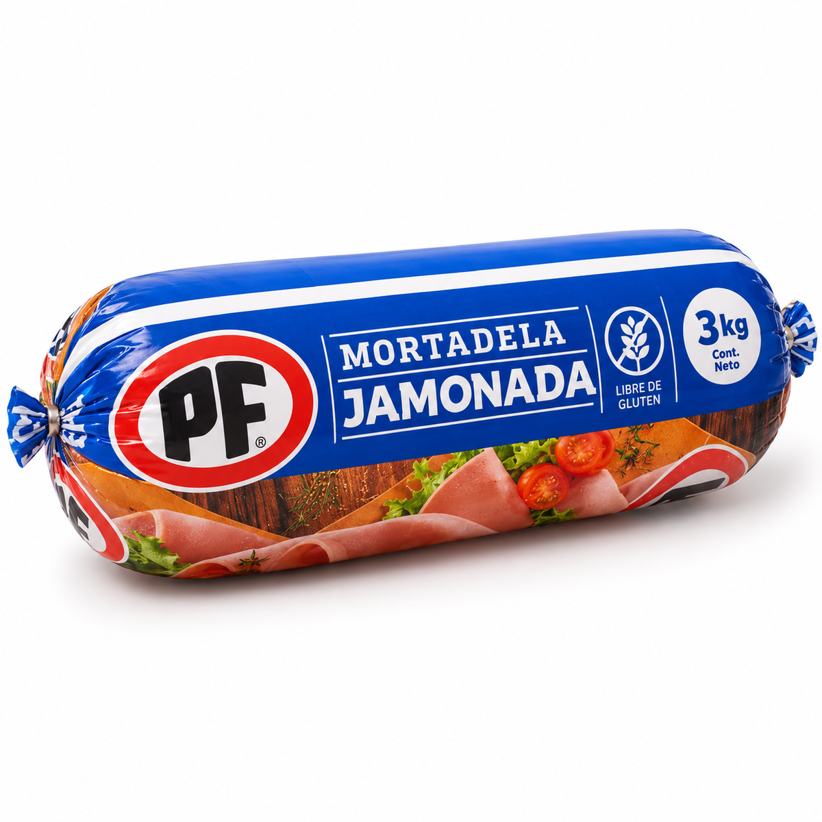 Mortadela jamonada PF barra de 3 kg